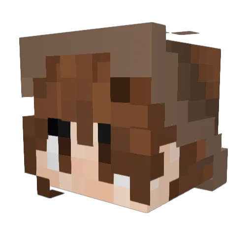 Navy0tter Minecraft avatar head, 3D render