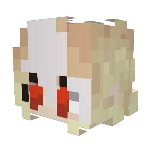 NavyBean21 Minecraft avatar head, 3D render