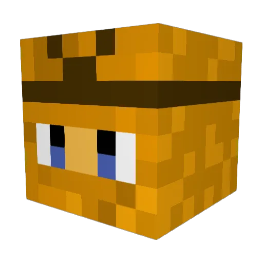 NavyPixel Minecraft avatar head, 3D render