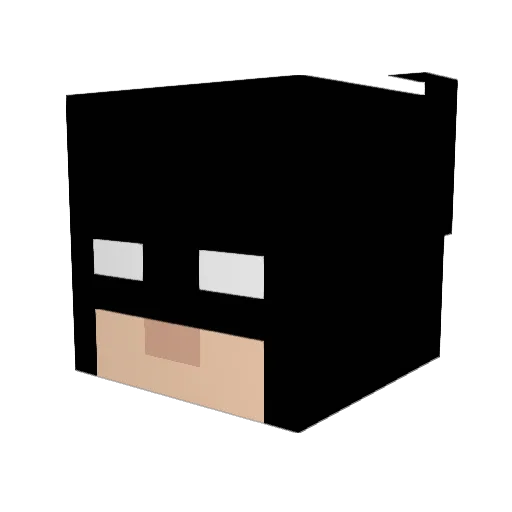 NavyTeal Minecraft avatar head, 3D render