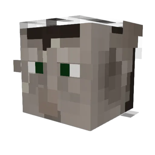 Nawakkk Minecraft avatar head, 3D render