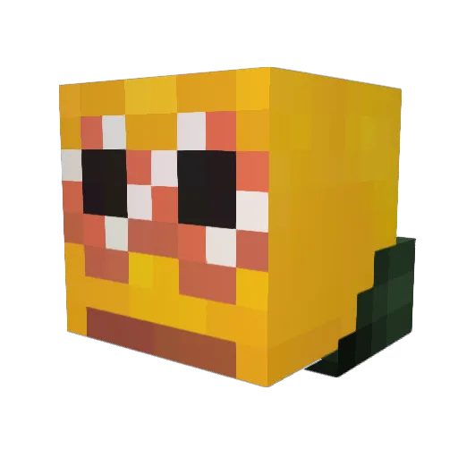 Nawesito Minecraft avatar head, 3D render