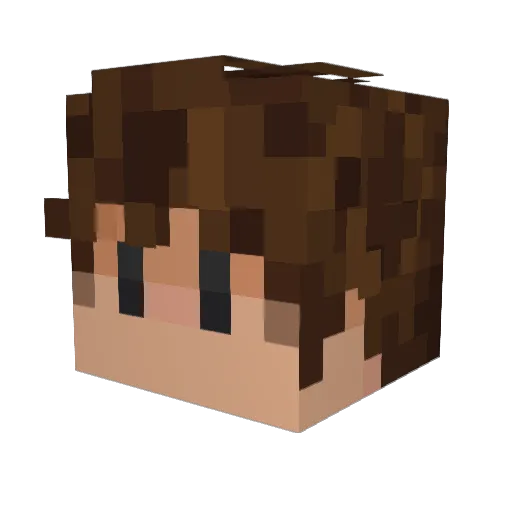 NawkzZ Minecraft avatar head, 3D render