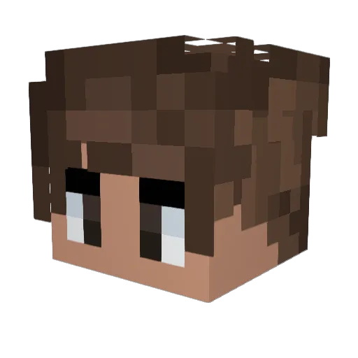 NawtJolly Minecraft avatar head, 3D render
