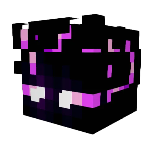 Naxioss Minecraft avatar head, 3D render