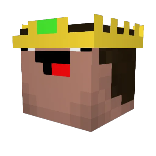 Naxlyx Minecraft avatar head, 3D render