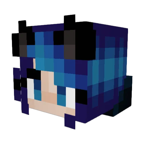 Naxxremis72 Minecraft avatar head, 3D render