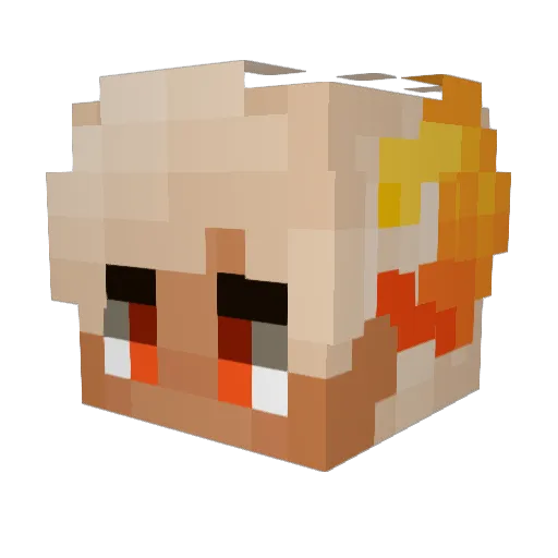 NayNay76 Minecraft avatar head, 3D render
