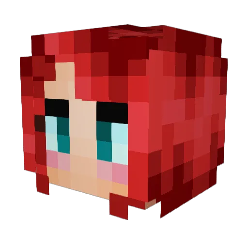 NayanaYar Minecraft avatar head, 3D render