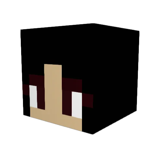 Naybye Minecraft avatar head, 3D render