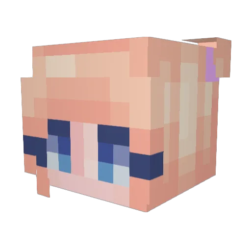 Nayeli_2002 Minecraft avatar head, 3D render
