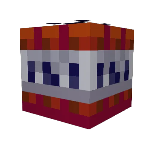 Nayetdet Minecraft avatar head, 3D render