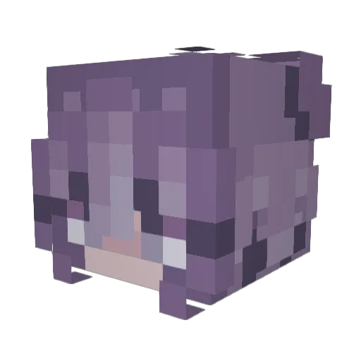 Nayta_ Minecraft avatar head, 3D render