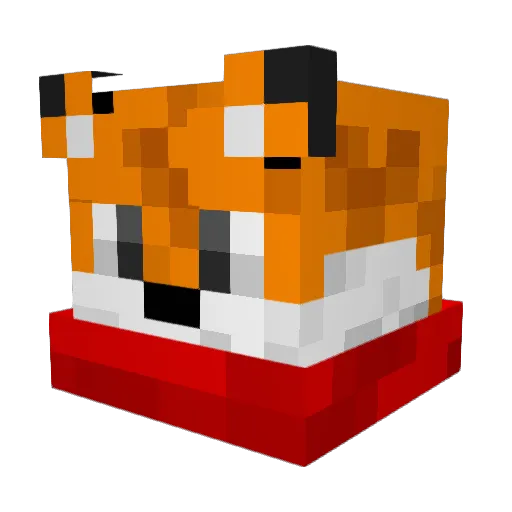 NaythF Minecraft avatar head, 3D render