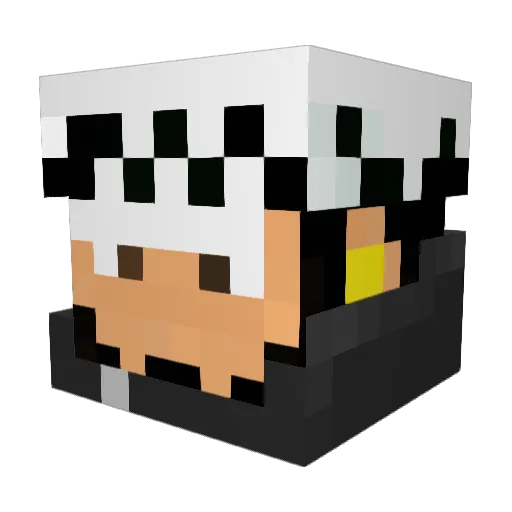 NazR1L_ Minecraft avatar head, 3D render
