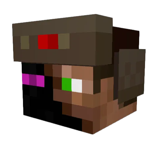 NazTheRussian Minecraft avatar head, 3D render