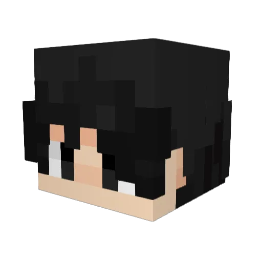 NazZoldyck Minecraft avatar head, 3D render