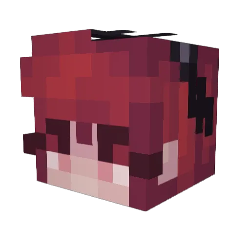 Nazadvrag Minecraft avatar head, 3D render