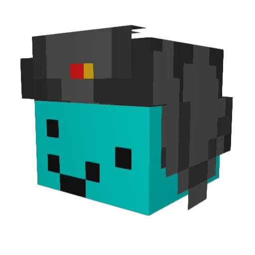 NazarCOD016 Minecraft avatar head, 3D render
