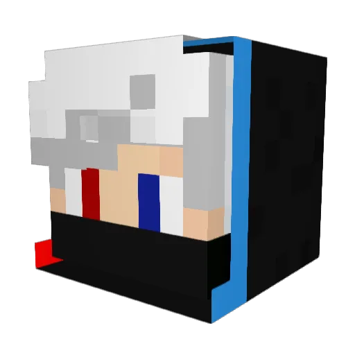 NazarGaming Minecraft avatar head, 3D render