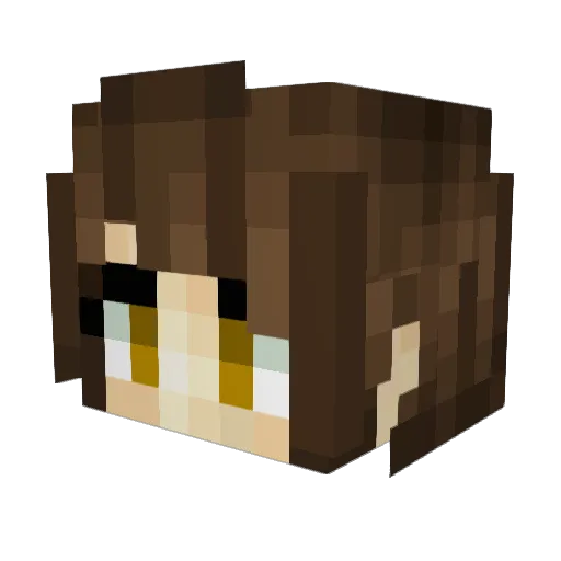 Nazbad07 Minecraft avatar head, 3D render