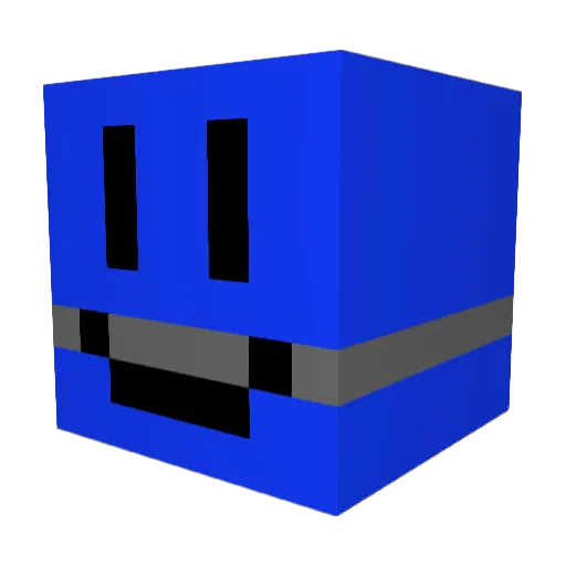 Nazekcool Minecraft avatar head, 3D render