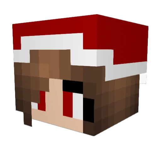 Nazelii Minecraft avatar head, 3D render