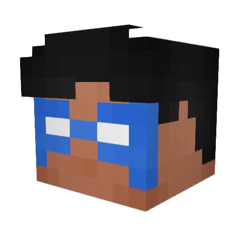 Nazen24 Minecraft avatar head, 3D render