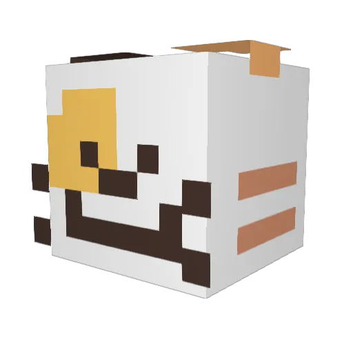 NazgulSenpai Minecraft avatar head, 3D render