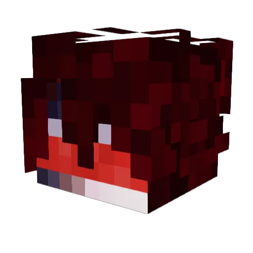 Nazgular Minecraft avatar head, 3D render