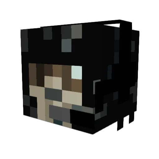 Nazih101 Minecraft avatar head, 3D render