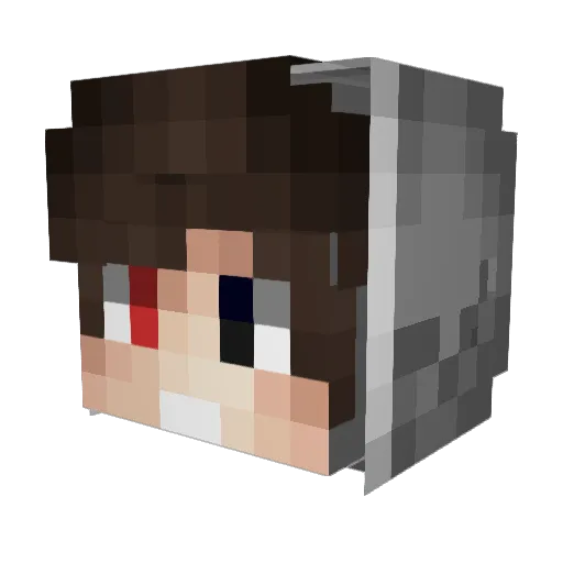 NazmiCanbaz Minecraft avatar head, 3D render