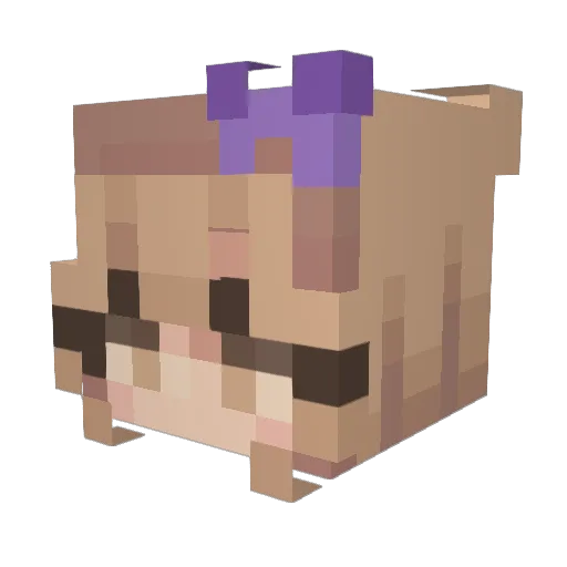 Nazomi_Kiyoshi Minecraft avatar head, 3D render