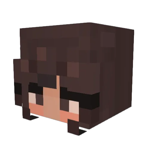 Nazreal Minecraft avatar head, 3D render