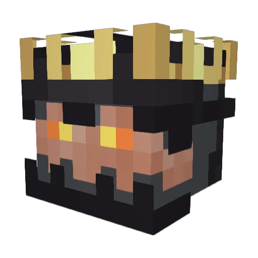 Nazzraeda Minecraft avatar head, 3D render