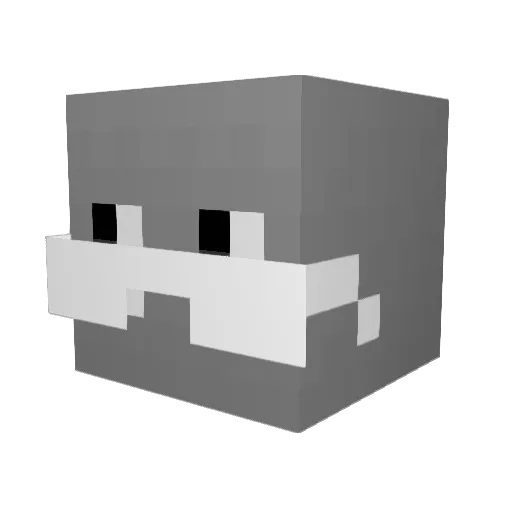 Nazzyy_ Minecraft avatar head, 3D render