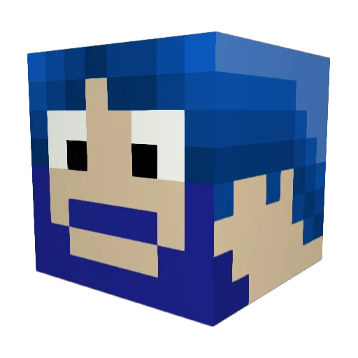 Nb0mb1720 Minecraft avatar head, 3D render