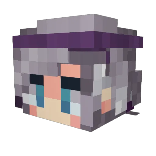 NbDZeuS Minecraft avatar head, 3D render