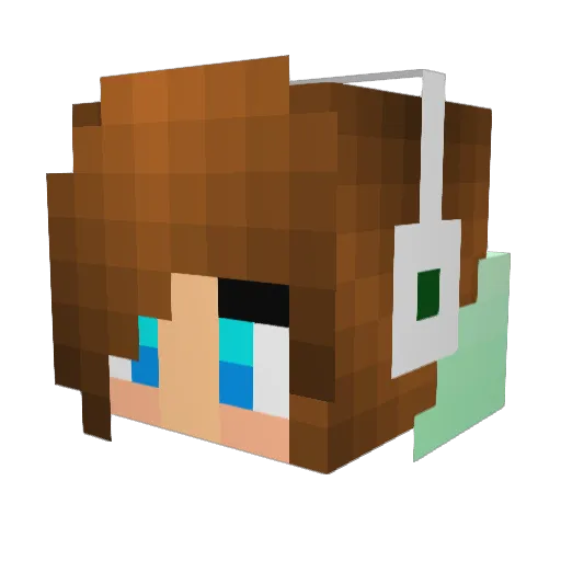 Nbarouqa Minecraft avatar head, 3D render