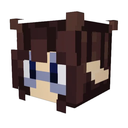 Nbeio Minecraft avatar head, 3D render