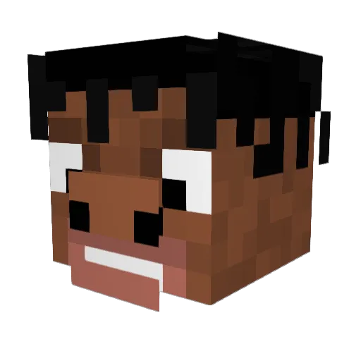 NcOnToP Minecraft avatar head, 3D render