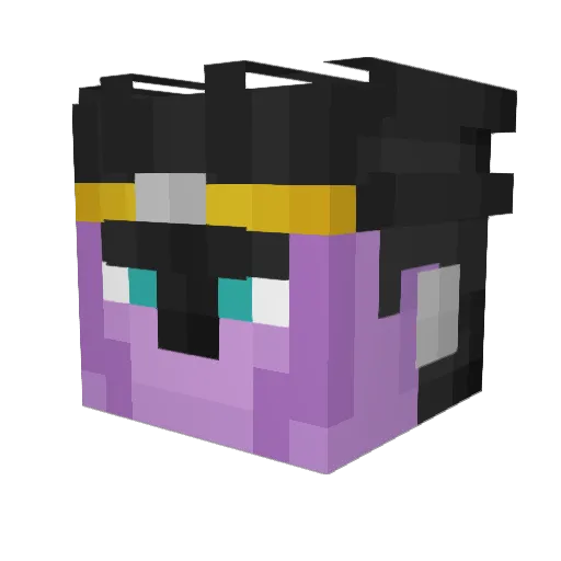 Ncc1024 Minecraft avatar head, 3D render