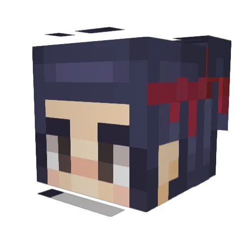 Nchla Minecraft avatar head, 3D render