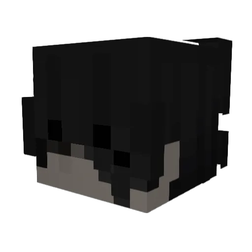 Nchuu Minecraft avatar head, 3D render