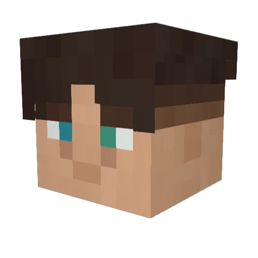 NckEU Minecraft avatar head, 3D render
