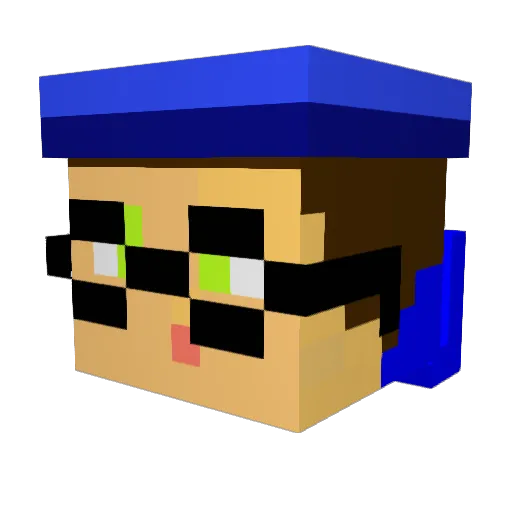 Ncrypt0 Minecraft avatar head, 3D render