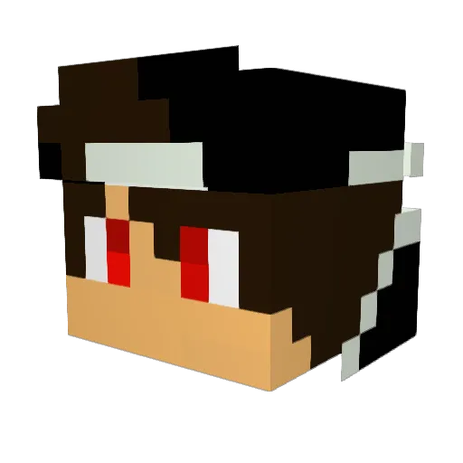 NcxD95 Minecraft avatar head, 3D render