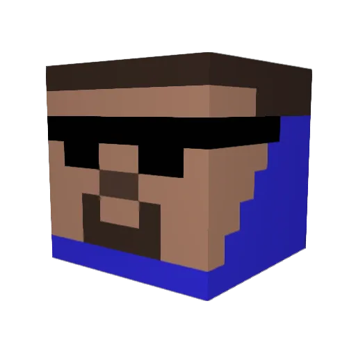 Ndomi11 Minecraft avatar head, 3D render