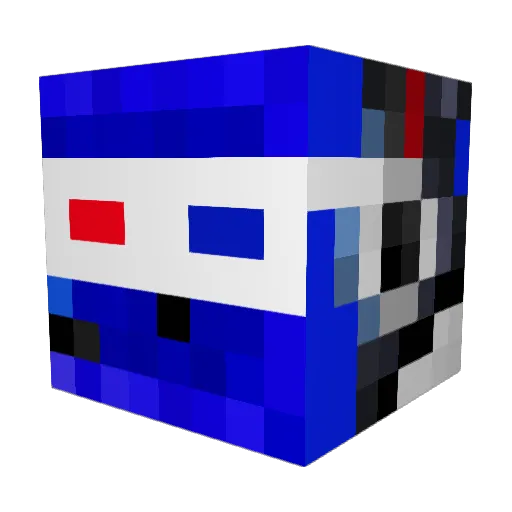 Ndor Minecraft avatar head, 3D render