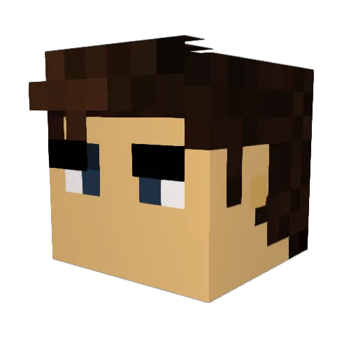 Ndrez28 Minecraft avatar head, 3D render